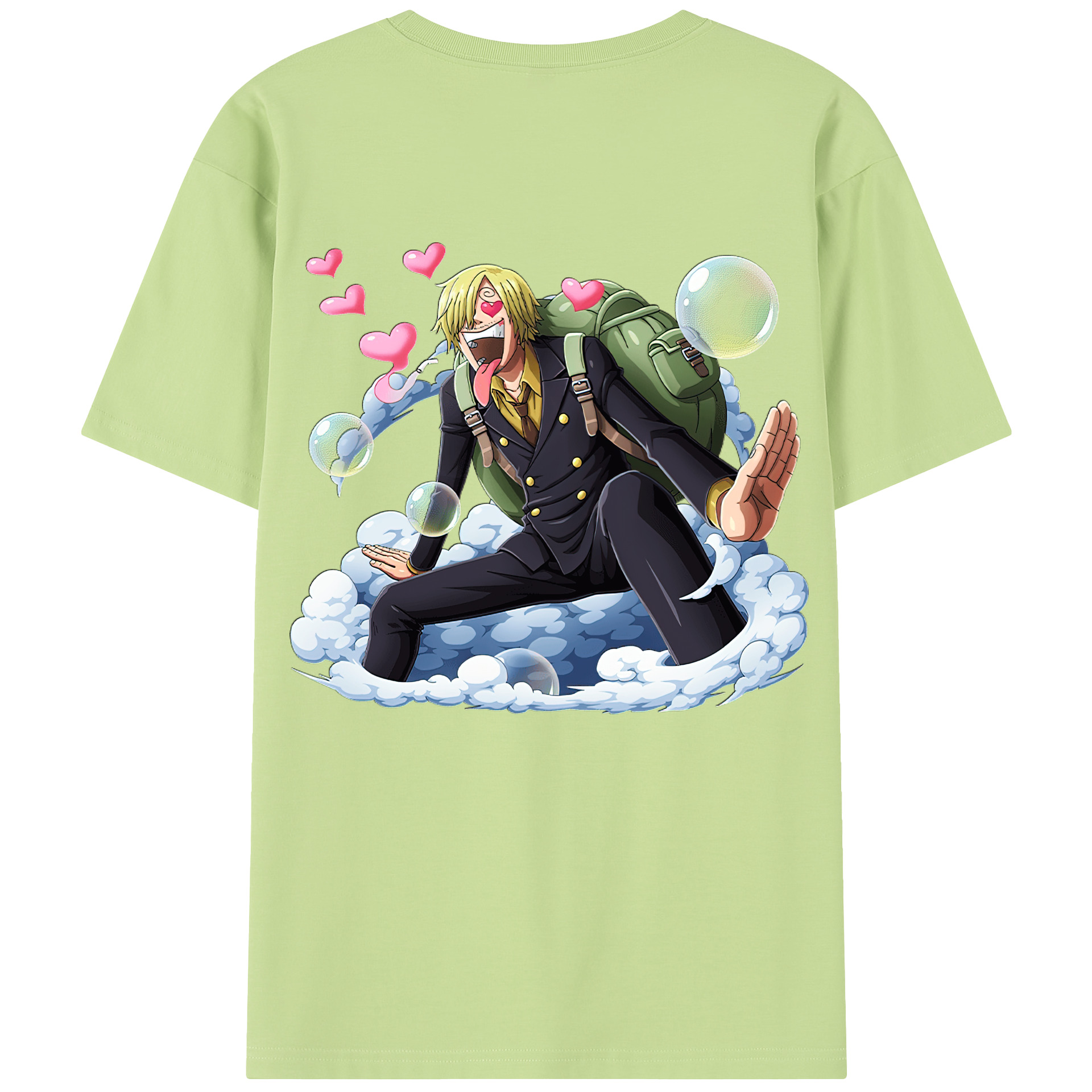 ワンピース サンジ ONE PIECE Sanji 綿100％半袖Tシャツ（背面プリント）